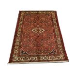 Persian Hosseinabad rug, 2.02m x 1.42m. Condition rating A.