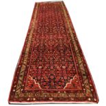 Persian Hamadan runner, 4.04m x 1.22m, condition rating A