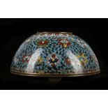 A CHINESE CLOISONNÉ ENAMEL WATERPOT, TAIBOZUN.
Ming Dynasty, Wanli.
Of domed form, decorated with