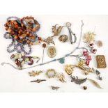 A mixed condition of costume jewellery to include