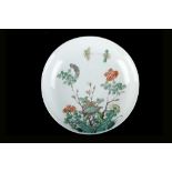 A CHINESE FAMILLE VERTE DISH.Qing Dynasty.Decora