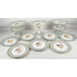 A Barlow porcelain dessert service, mid 19th centu