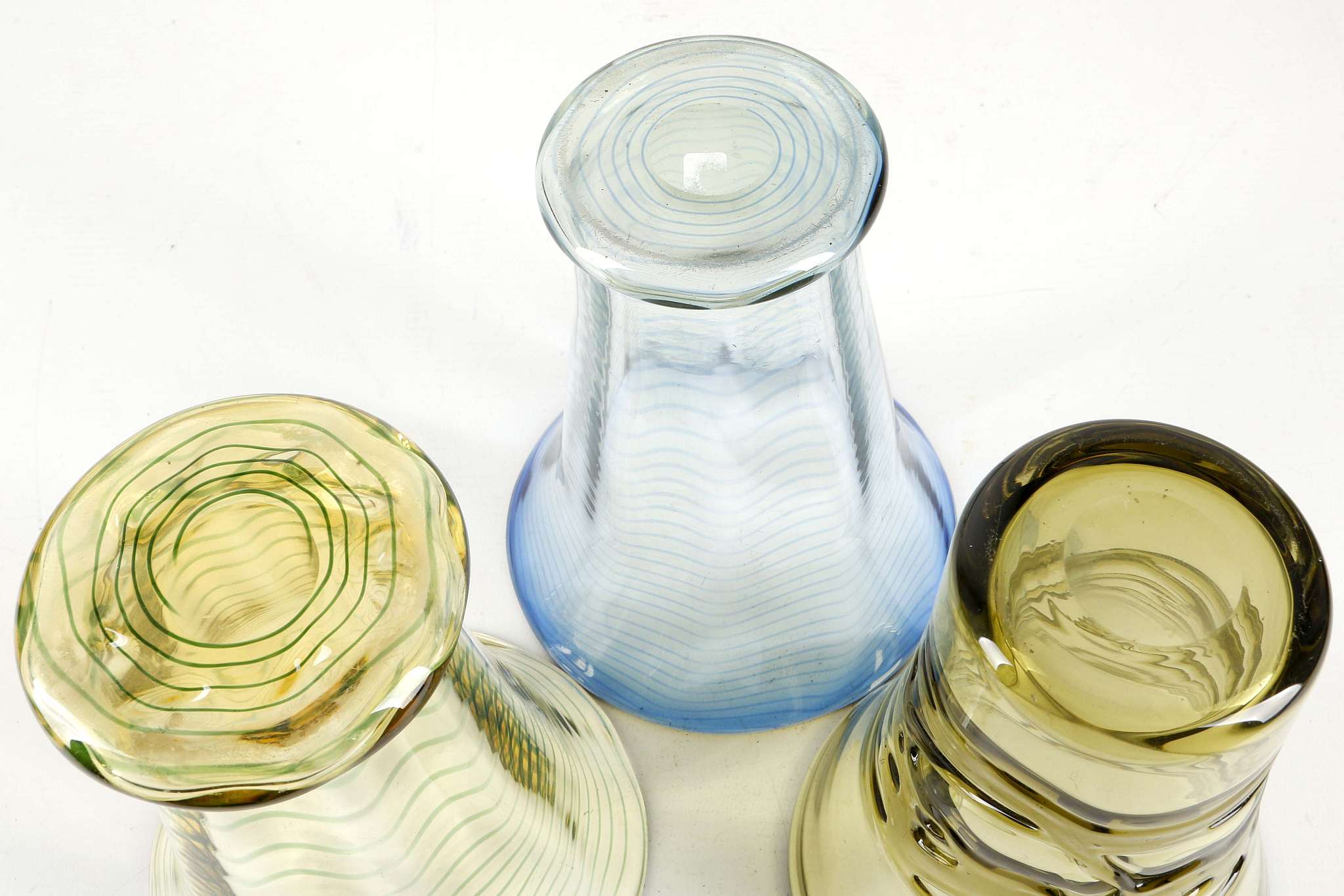 WHITEFRAIRS GLASS, TWO 1930's VASES, both of flari - Image 4 of 4