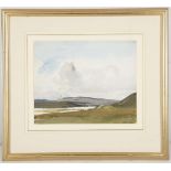 § PAUL HENRY RHA (IRISH 1876-1958), 'IRISH COASTAL LANDSCAPE', circa 1950, watercolour, signed,