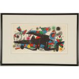 § JOAN MIRO (SPANISH 1893-1983), 'DENMARK', mid 20th century lithograph in colours, published by