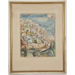 MORDECHAI LEVANON (ISRAELI 1901-1968), 'SAFED', circa 1960, watercolour, signed lower left, (img;