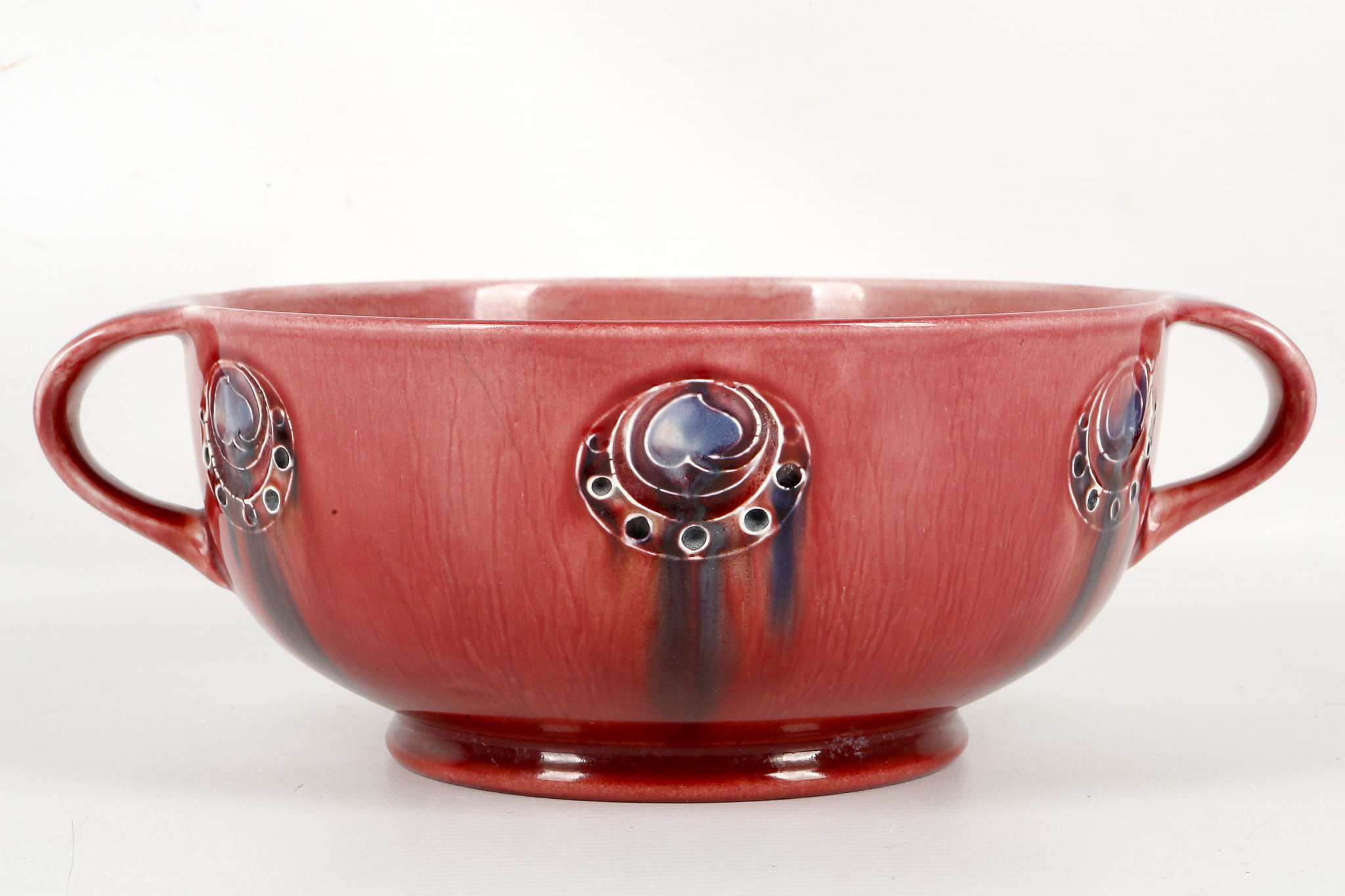 WILLIAM  MOORCROFT  FLAMMINIAN WARE BOWL, RETAILED BY LIBERTY & CO., early 20th century, circular - Image 2 of 6