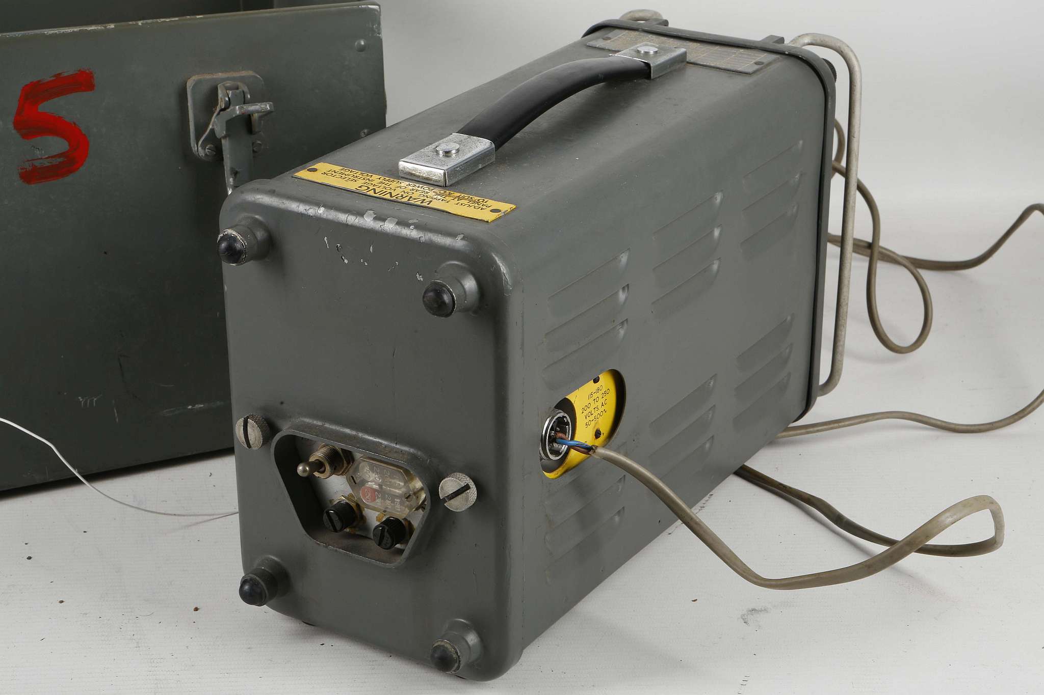 A British military oscilloscope miniature C.T.52 with carry case, c.1954. - Image 2 of 2