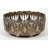 WMF JUGENDSTIL FRUIT BOWL, pierced metal decoratio