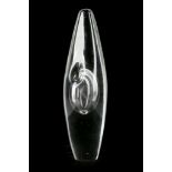 TIMO SARPAVENA for LITTALA GLASS FINLAND, a large Orchid vase, with engraved signature under, (