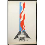 § GERALD LAING (BRITISH 1936-2011), 'PENDULUM', 1968, screen print in colours, signed, Artists Proof