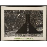 § GERALD LAING (BRITISH 1936-2011), 'PYRAMID WOULD', circa 1968, screen print in colours, signed,