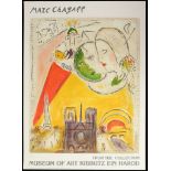 AFTER MARC CHAGALL (RUSSIAN/FRENCH 1887-1985), 'PARIS VIEW', 1979, lithograph in colours, for the