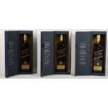 Johnnie Walker Blue boxed x 3  (3)