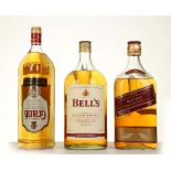Bell`s Whisky flagon 2L, Grants Whisky 1.5L Johnni