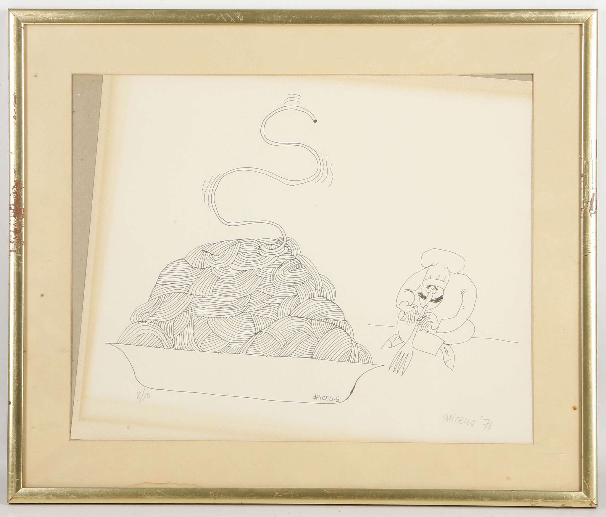 Nine various framed cartoons, to include Bristow of Standard fame, a set of cartoons relating to - Image 6 of 9