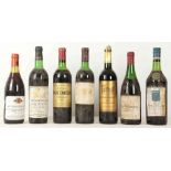 Red Margaux 1973, Lafitte 1975, Berberana etc (7)