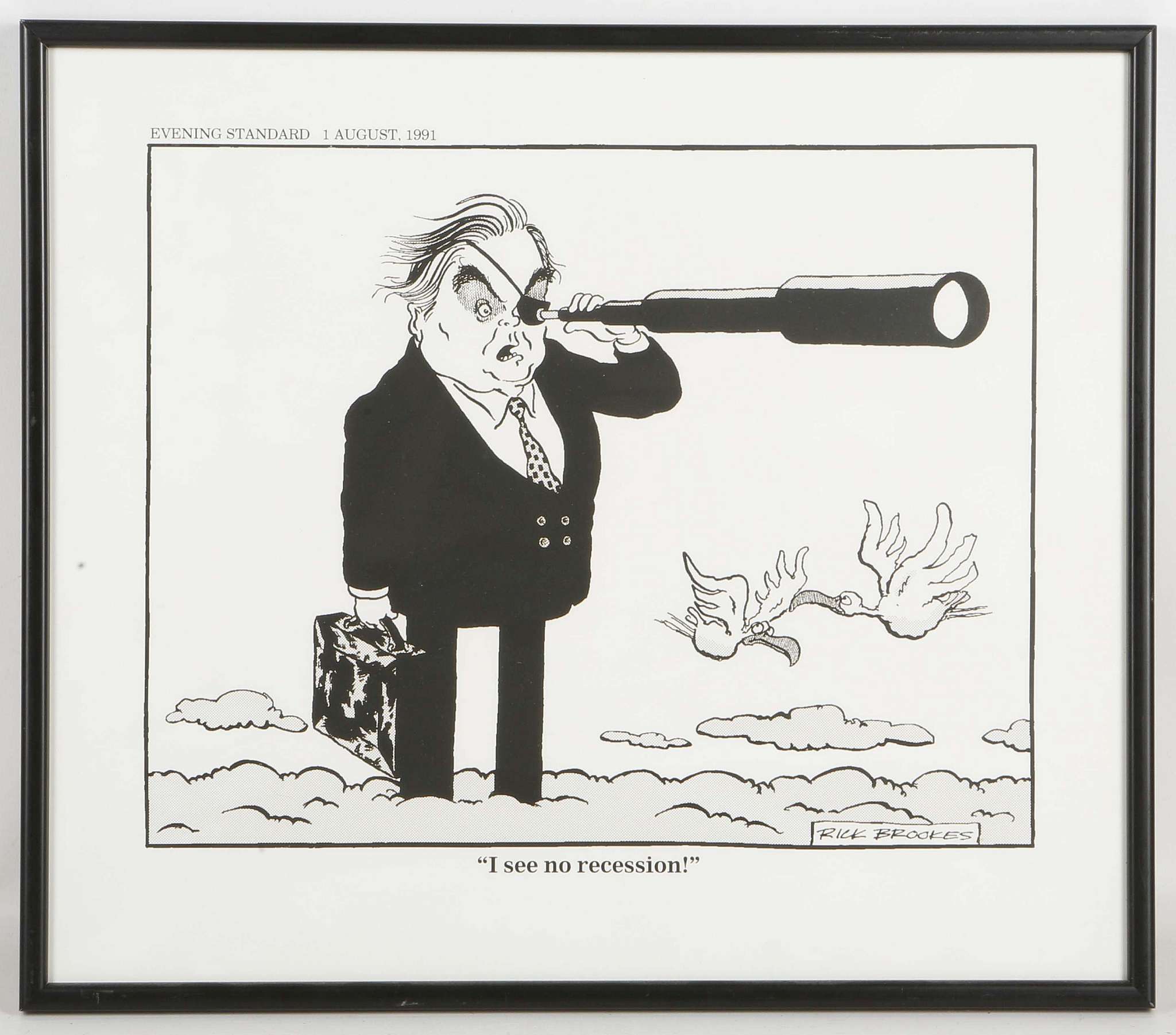 Nine various framed cartoons, to include Bristow of Standard fame, a set of cartoons relating to - Image 2 of 9