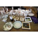 A large array of collectable items, to include; a silver plated tea set, vintage Guinness