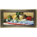 TOFANI, 20th century school. Oil on canvas, still life of fruit, signed, framed, 78 x 30cm.