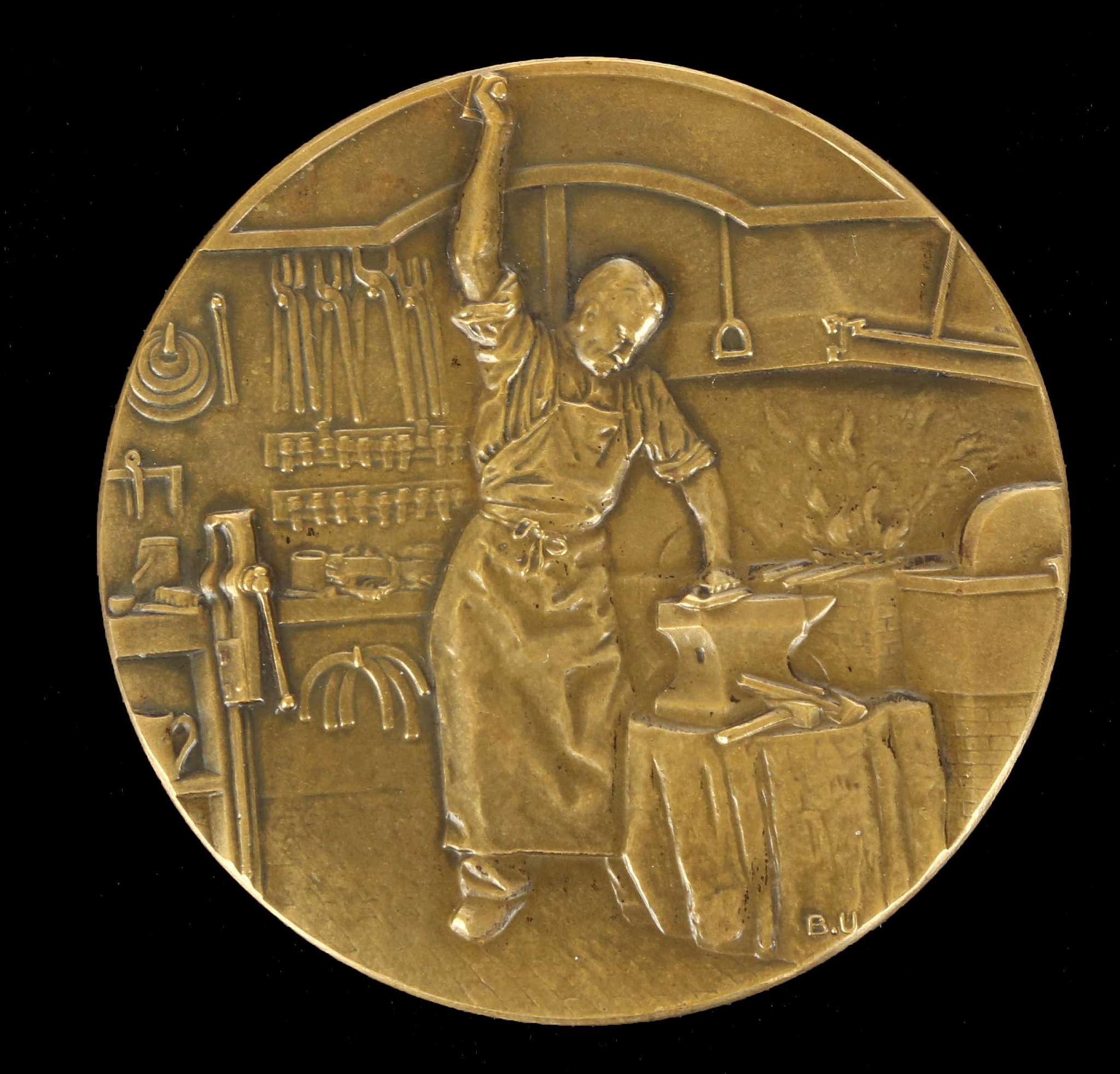 Chinese Embassy to France bronze medal, 1919, obve