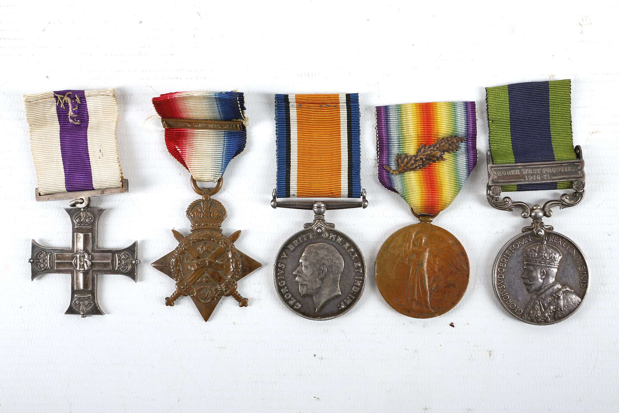 WWI Military Cross Officer's medal group, awarded