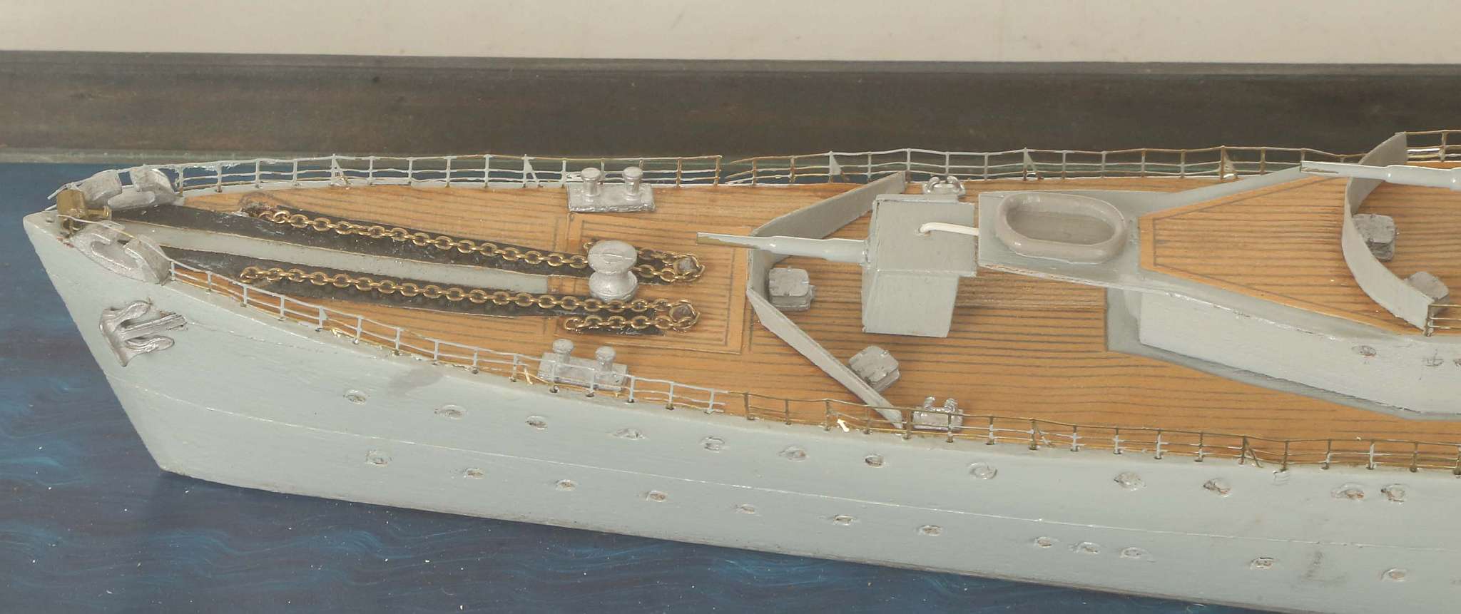 Royal Navy Interest; Scatch built waterline wooden - Image 7 of 9