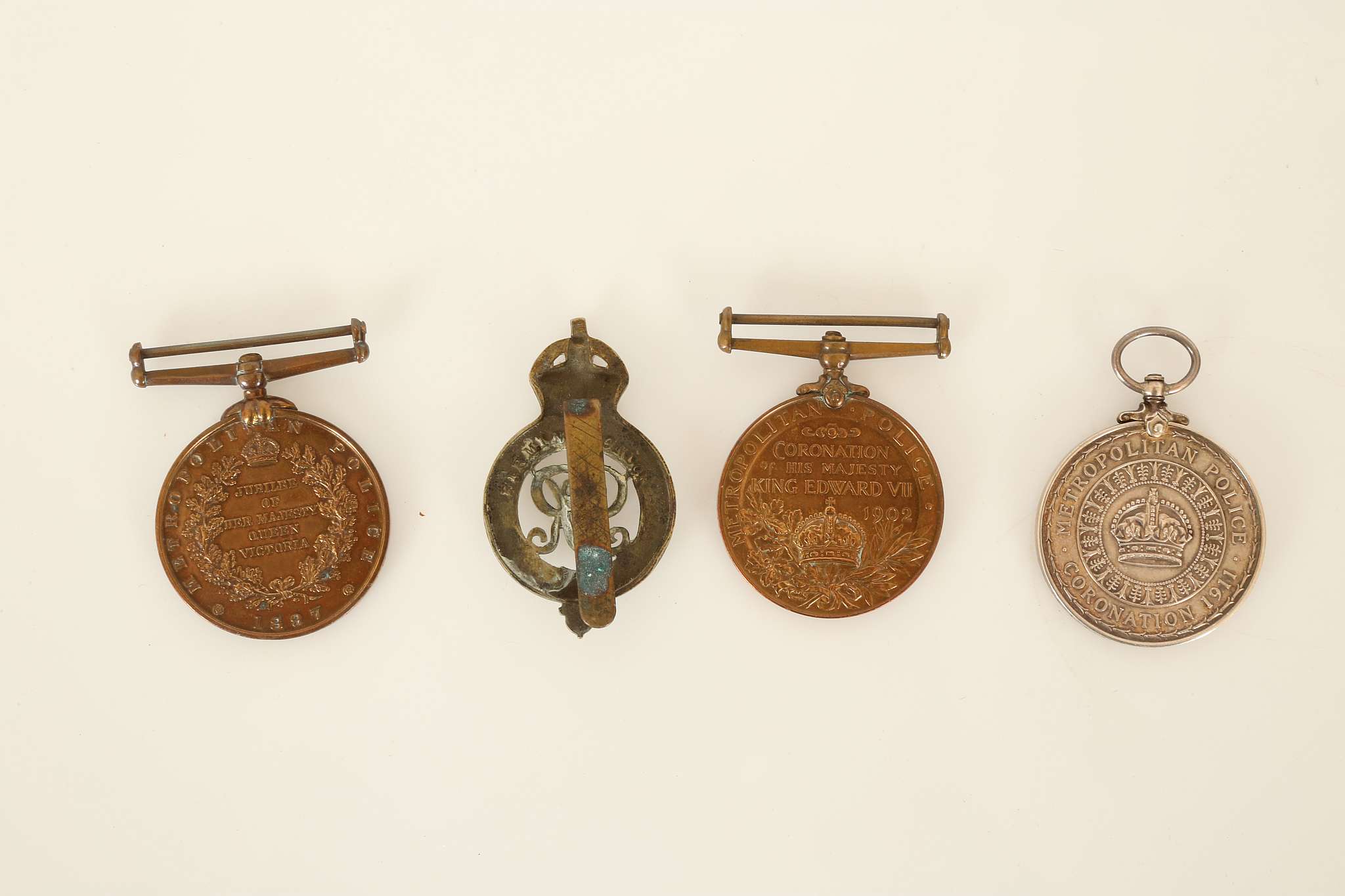 Metropolitan Police medals; 1897 Victoria Jubilee, - Image 2 of 2