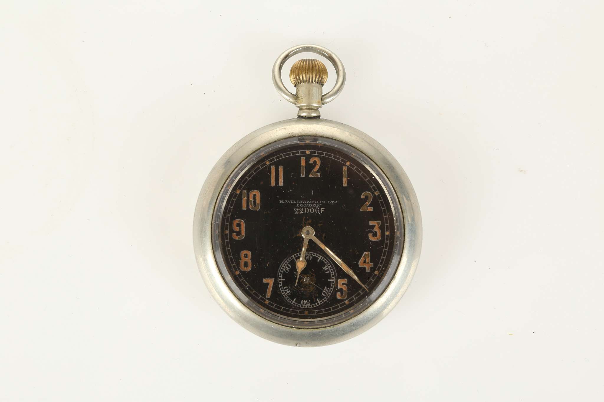 A WWI era military issued open faced pocket watch