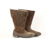 2 Pairs of RAF 1940 pattern, sheepskin flying boot