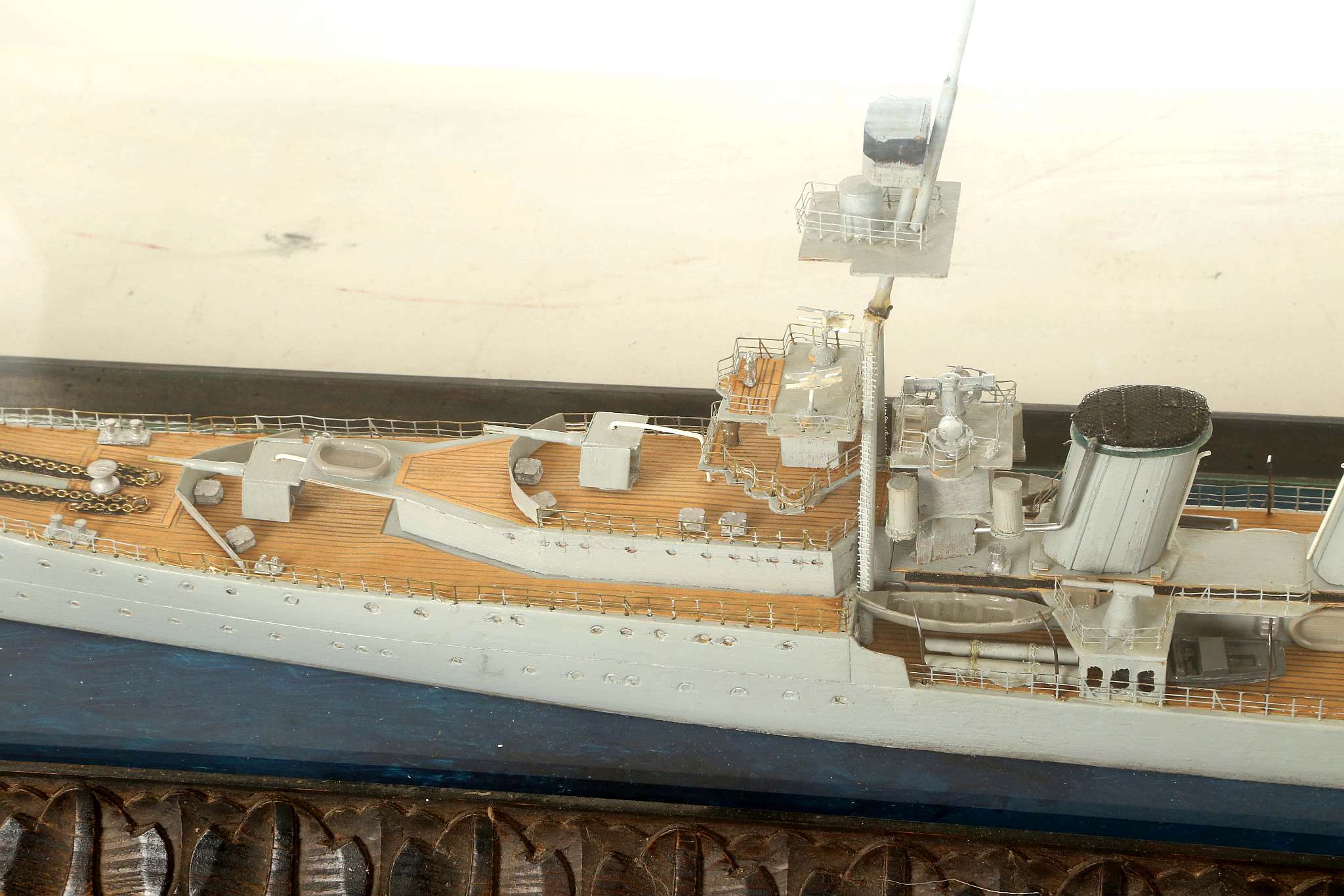 Royal Navy Interest; Scatch built waterline wooden - Image 6 of 9