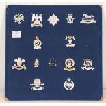 British Army cap badges; Household Cavalry, Artill