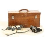 RAF WWII stereoscopic viewing unit, cased, tablet