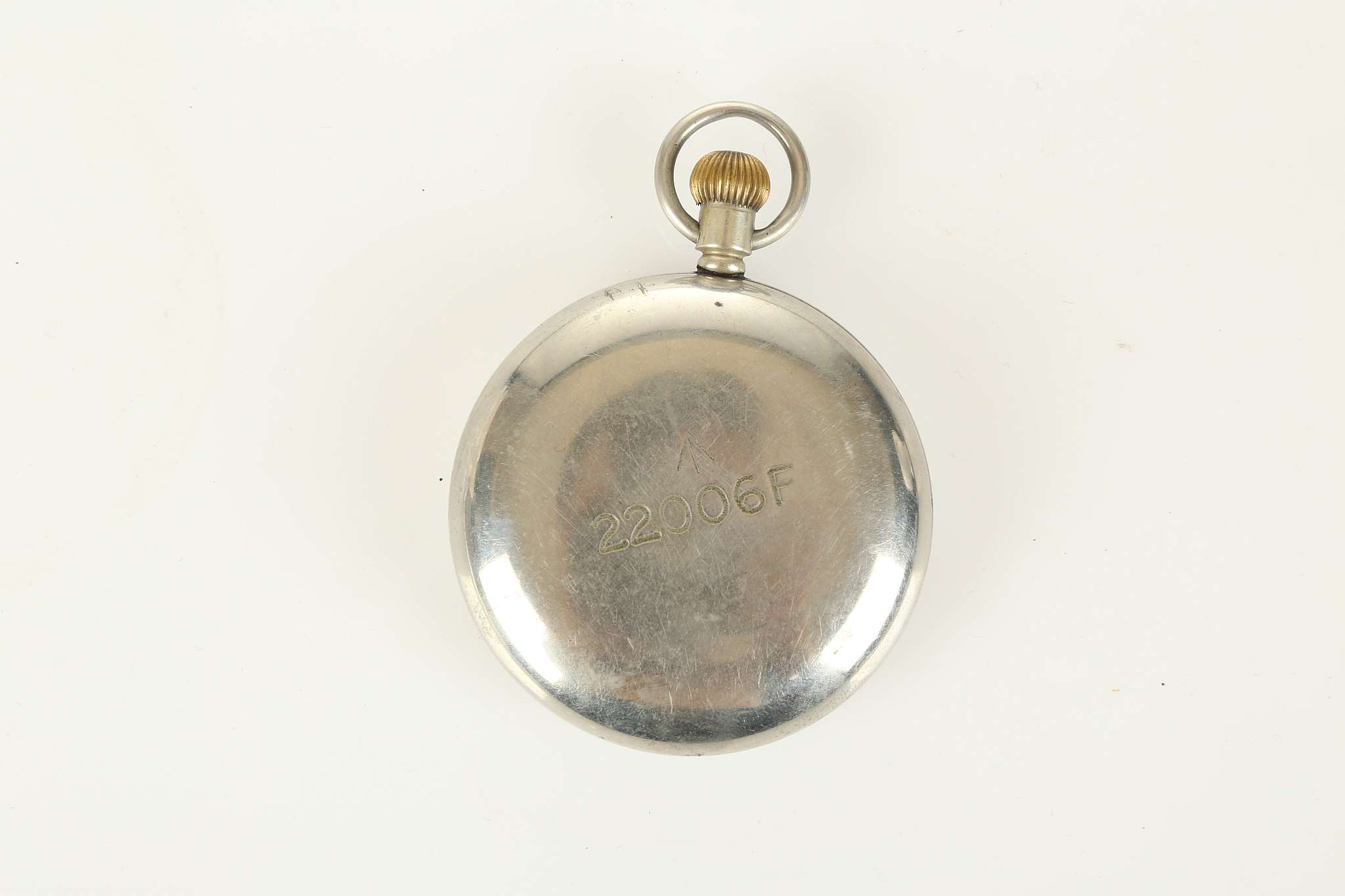 A WWI era military issued open faced pocket watch - Image 2 of 3