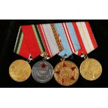 A collection of Russian WWII and other medals, civ