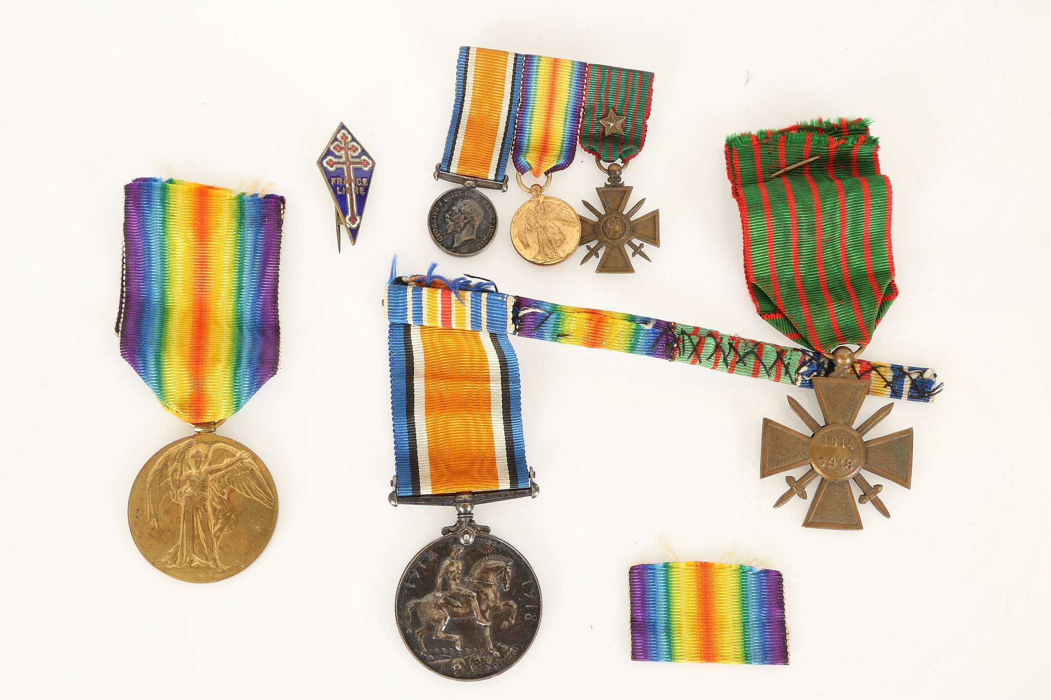 WWI medal group awarded to a Red Cross volunteer,