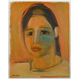 Dresner, 20th century. 'Portrait of a Woman'. Oil