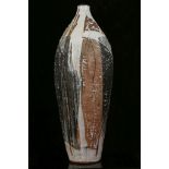 James Arnold Martin, a very large slender ovoid form pottery vase, with post modernist abstract