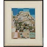 James Arnold Martin, a selection of topographic abstract views; 'Rhodes Castle', 'Ibiza', '
