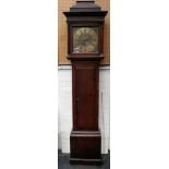 An 18th century long-case clock, Richard Hardwick of Ashwick (Somerset), 30cm brass dial, second