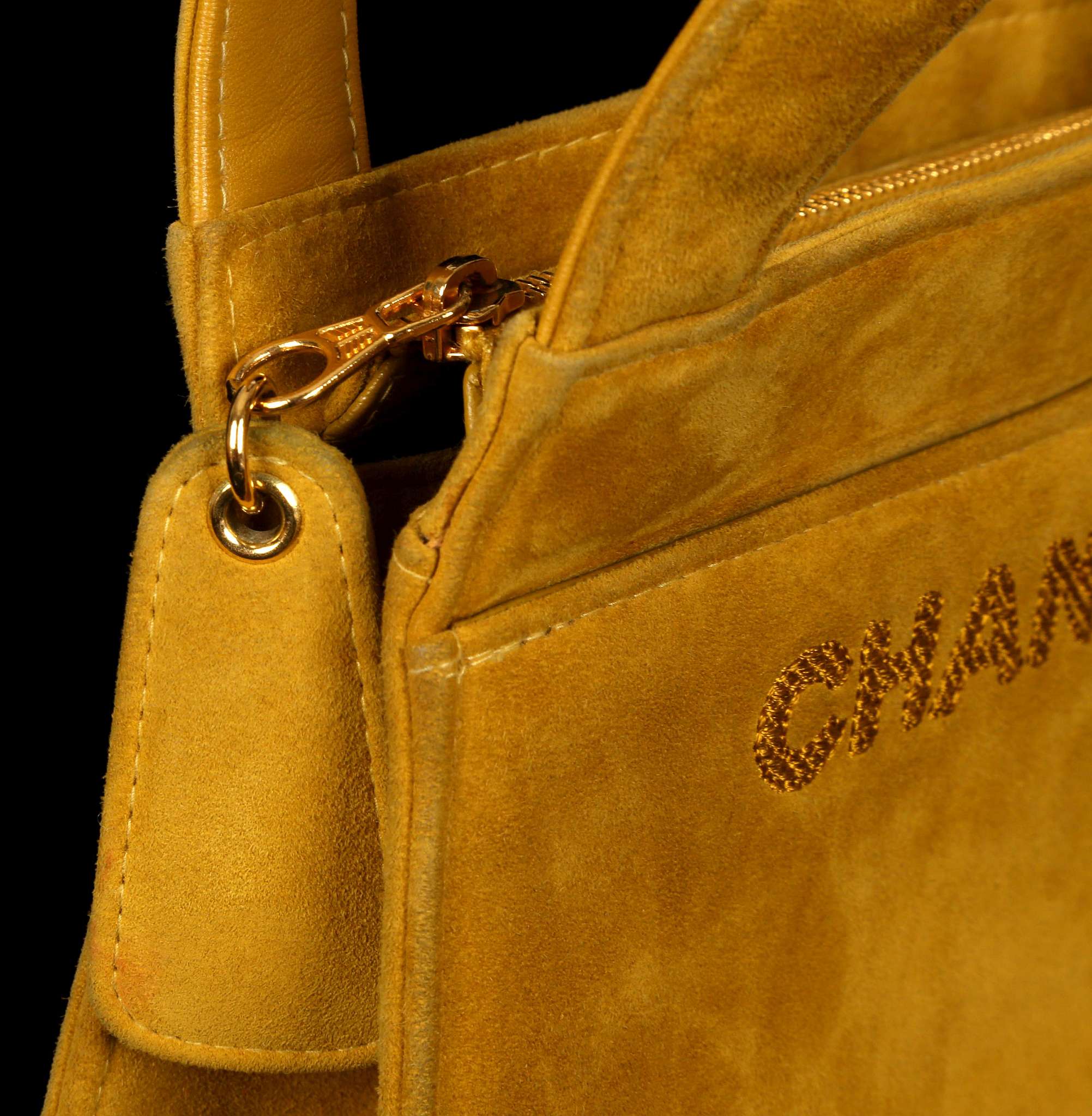 CHANEL EVENING BAG, date code for 1998, mustard ye - Image 8 of 8