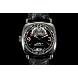 A gent's stainless steel, cased 'Dubey & Schaldenbrand - Caprice 03' wristwatch, with black dial,