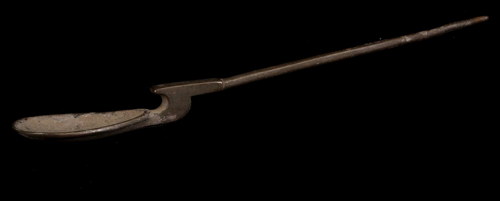 A ROMAN SILVER SPOON Circa 4th Century A.D. With pear-shaped bowl and tapering straight handle, 15. - Image 2 of 3