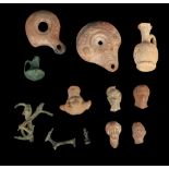 A MISCELLANEOUS GROUP OF CLASSICAL ARTEFACTS Circa 10th Century B.C. - 3rd Century A.D. Including