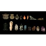 TWELVE EGYPTIAN HARDSTONE AMULETS Old Kingdom to First Intermediate Period, circa 2686-2040 B.C.