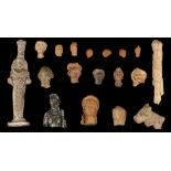 A GROUP OF CLASSICAL TERRACOTTAS AND OTHER ARTEFACTS Circa 4th B.C. to 2nd Century A.D. Including