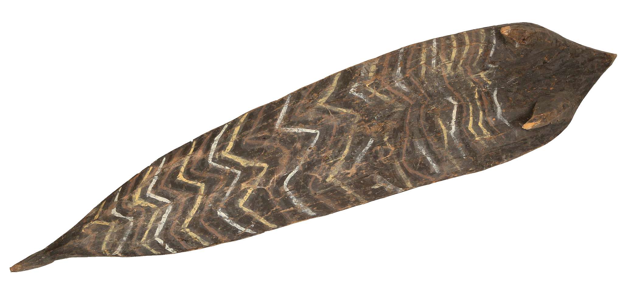 A LARGE WASHKUK SPIRIT FIGURE, UPPER SEPIK RIVER, PAPUA NEW GUINEA The elongated lozenge-shaped face - Image 3 of 3