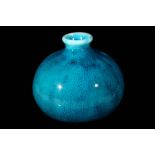 BERNARD MOORE - A PERSIAN BLUE GLAZE OVOID VASE, c