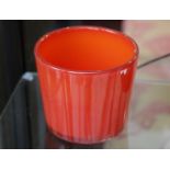 SVEND PALMQVIST for ORREFORS, a red cased glass va