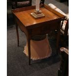 A pair of contemporary study lamp tables, walnut '